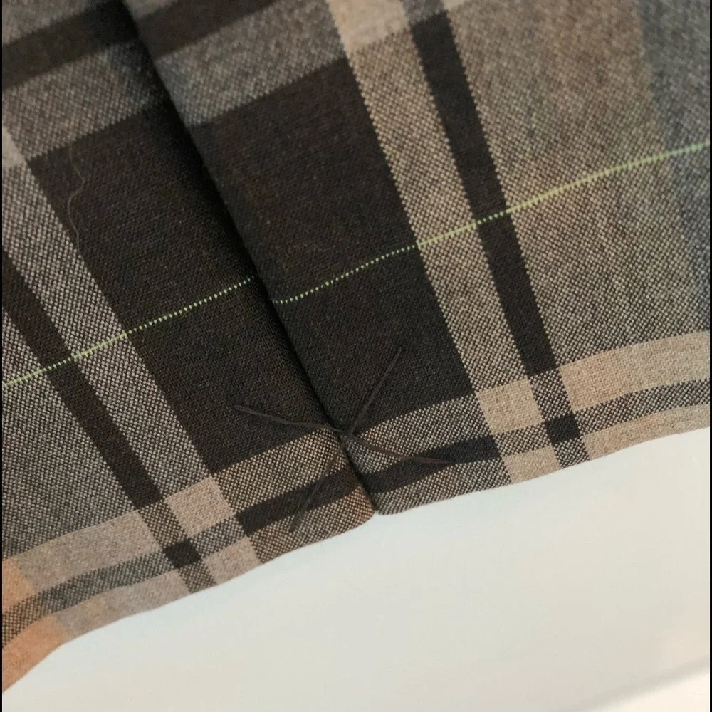 Isaac Mizrahi For Target Plaid Pleated Blazer Jacket